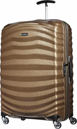 Samsonite Koffer SAMSONITE Lite Shock Spinner 98.5 l, Damen, Gr. B/H/T: 51,5cm x 75cm x 31cm, beige (sand), Polypropylen, Koffer Koffer