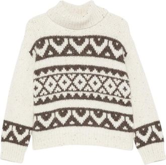 PESERICO Jersey de punto jacquard - Knitwear - Mujer - Blanco - S