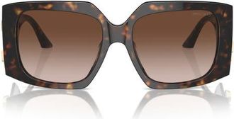Jimmy Choo London 55mm Gradient Butterfly Sunglasses in Havana/gradient Brown at Nordstrom