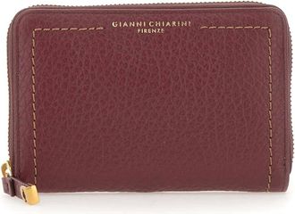 Gianni Chiarini Accessoires, Dames, Rood, ONE Size, Leer, Bubble Wallet