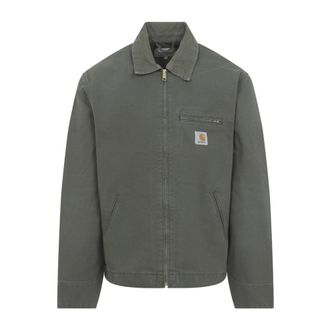 Carhartt Work in Progress Carhartt Wip, Light Jackets, male, Green, Size: XL Leaf Jacket