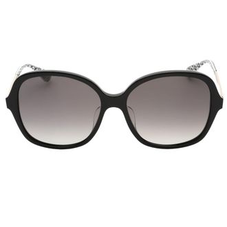 Kate Spade New York Womens Grey SF 2 Lens Black Framed Sunglasses - One Size