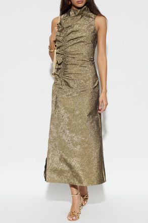 Ulla Johnson Taffeta Dress, Womens, Gold