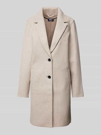 Only Regular Fit Mantel mit Reverskragen Modell CARRIE in Ecru Melange, Gr&ouml;&szlig;e L