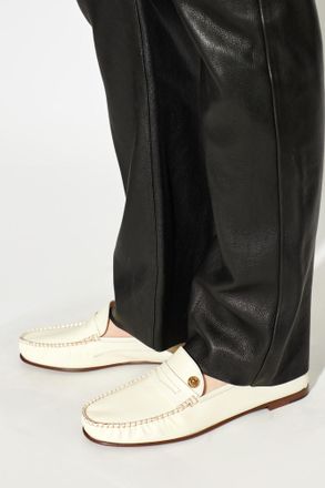 Versace Guanto Loafers Shoes, Mens, Cream