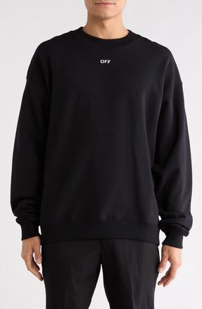 Off-white Dotted Arrow Diagonal Skate Sweatshirt in Black-White at Nordstrom Rack, Size Xx-Large
