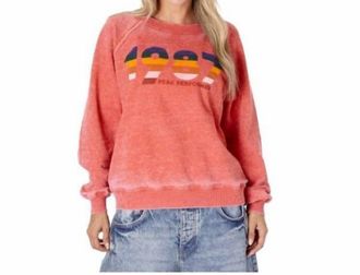 Prince Peter 1987 Peak Performer Sweater In Red/ Pink