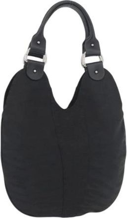 Fendi Pre-owned Shoulder Bags, female, Black, Size: ONE SIZE Pre-owned Vintage Zucchino Canvas Hand Bag
