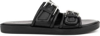 Sergio Moretti Schoenen, Dames, Zwart, 36 EU, Casual Open Sandalen