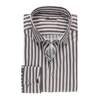 Stenstr&ouml;ms Slimline C72 RC Casual Shirt - Heren - Casual Overhemden - Bruin - L - Katoen - Overhemden
