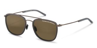 Porsche Design P8692 C Mens Sunglasses Brown Size 56