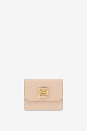 Chlo&eacute; Gefaltete Brieftasche aus genarbtem Leder Marcie