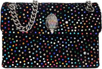 Kurt Geiger mini Kensington shoulder bag - women - Velvet - One Size - Black