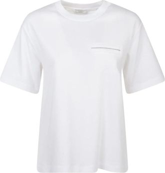 PESERICO Punto Luce T-Shirt - Dames - T-shirts - Wit - XL - Katoen - Tops