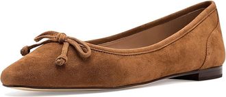Cole Haan Paget Flats Womens Shoes Tobacco Suede : 10.5 B - Medium, Leather