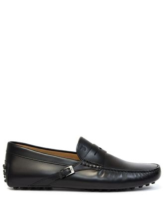 Tod's buckle-detail loafers - men - Calf Leather/Calf Leather/Calf Leather/Rubber - 10 - Black
