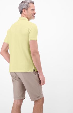 Lerros Poloshirt LERROS, Herren, Gr. XXL, lemon water, Single Jersey, Obermaterial: 60% Baumwolle, 40% Polyester, unifarben, normal h&uuml;ftbedeckend, Rundhals, 