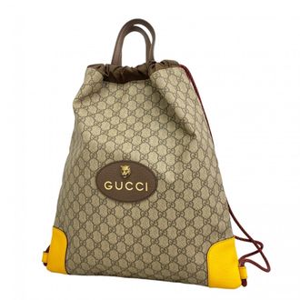Gucci Brown Pvc Backpack (Pre-Owned)