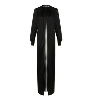 Elisabetta Franchi Lange blouse van glanzende jersey - Dames - Jurken - Zwart - Maat: S Jersey
