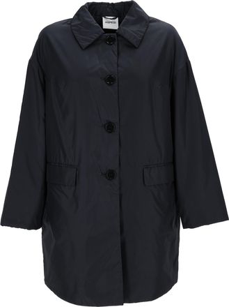 Aspesi Teena Black Classic Collar Coat