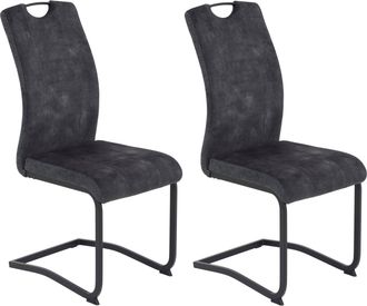 Hela Freischwinger »RIGA« (Set) 2 Stk.Freischwinger,Vierkantrohrgestell,mit Griff,Stoffkombination