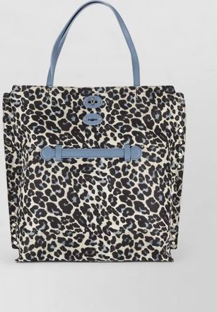 Zanellato tokyo animalier tote bag contrast trim