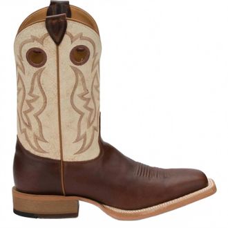 Justin Boots Mens Caddo Western Boots - Medium In Cognac Damiana
