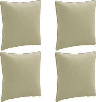 vidaXL Cojines De Respaldo De 4 Piezas Putten 4 Pcs 100% Poli&eacute;ster Vidaxl