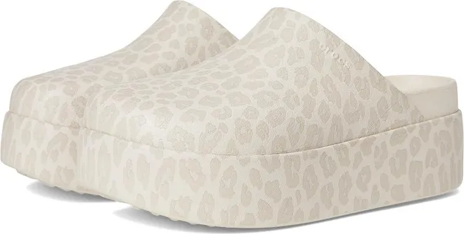 Dylan Platform Clog, Mule Platform Shoes Womens Clog Shoes Almond Tint/Leopard : 5 M, EVA