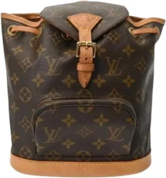 Louis Vuitton Pre-owned Backpacks, female, Brown, Size: ONE SIZE Pre-owned Canvas Backpack