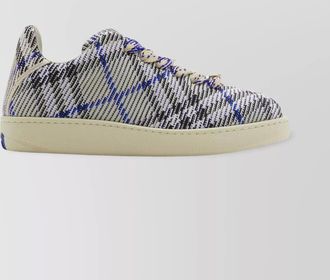 Burberry check knit sneakers