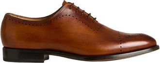Kiton Caravaggio Wholecut Oxford - Heren - Nette schoenen - Bruin - 43 EU - Leer - Schoenen