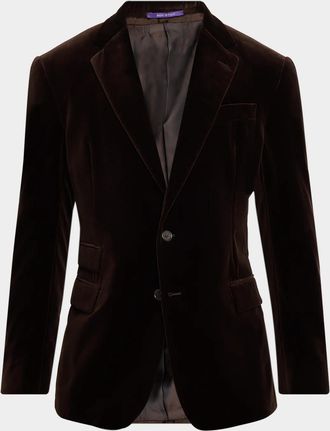 Ralph Lauren Men & apos;s Kent Hand-Tailored Velvet Jacket