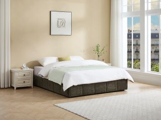 Vente-Unique Rete contenitore 180 x 200 cm in tessuto bouclette Verde - NULOX di YSM&Eacute;E