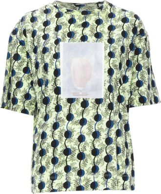 Marni paisley geometric photo print short sleeve boxy tshirt