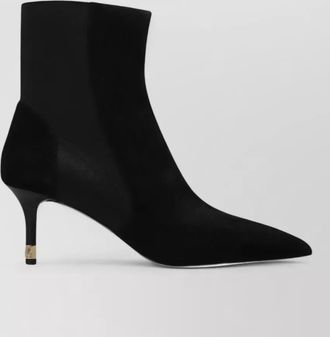 Furla suede pointed-toe kitten-heel ankle boots