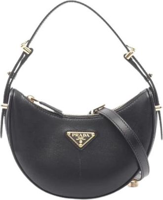 Prada Pre-owned Soft Calf Handtas - Dames - Vintage Mini Tas - Zwart - ONE Size - Leer - Vintage