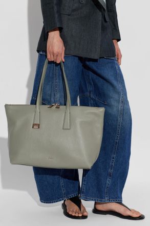 Furla Olivia Large Shopper Bag, Womens, Green