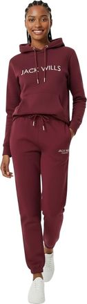 Jack Wills Bayton joggingbroek met relaxte pasvorm voor dames (Bourgondi&euml;)