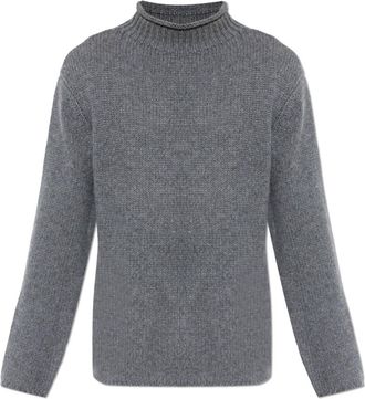 Lisa Yang Sylvan Sweater - Heren - Cashmere truien - Grijs - L - Kasjmier - Truien & Vesten