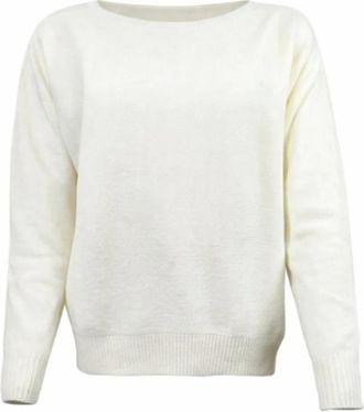 D.exterior Rondgebreide Kleding - Dames - Ronde hals truien - Beige - XS - Truien & Vesten