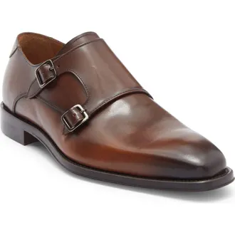 Antonio Maurizi Double Monk Strap Shoe in Brown at Nordstrom Rack, Size 9Us / 42Eu