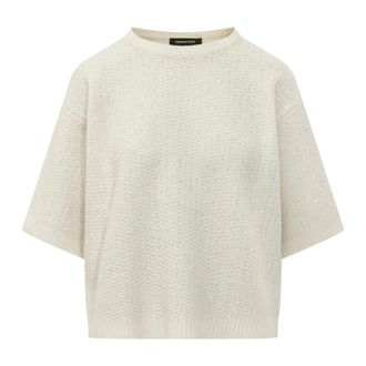 Fabiana Filippi Maglia M/M - Dames - Ronde hals truien - Beige - L - Truien & Vesten
