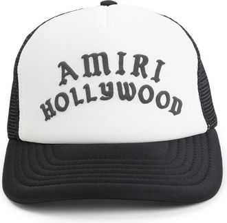 Amiri Black Hollywood Trucker Hat-Uomo