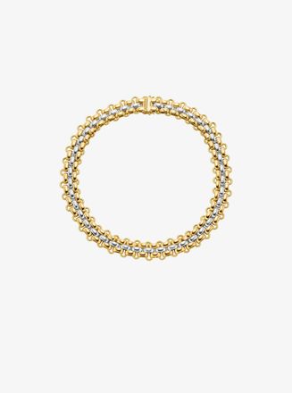Michael Kors Two-Tone 3-Link Necklace