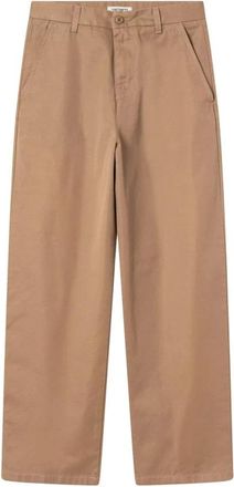 Carhartt Work in Progress Brady Pant - Dames - Wijde Broeken - Bruin - L - Katoen - Broeken