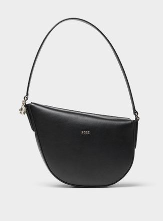 BOSS Womens Numah rounded asymmetric leather bag