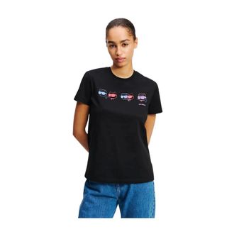 Karl Lagerfeld Dames, Tops, Zwart, Maat: XS