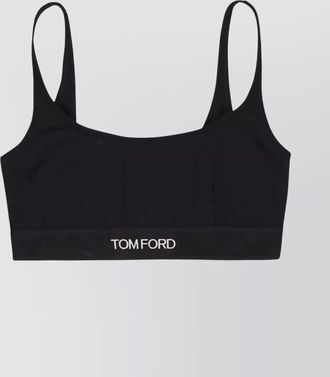 Tom Ford stretch modal logo-band bralette