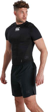 Canterbury Of New Zealand Unisex Logo Protection Vest (Black/White/Silver) - Size X-Large